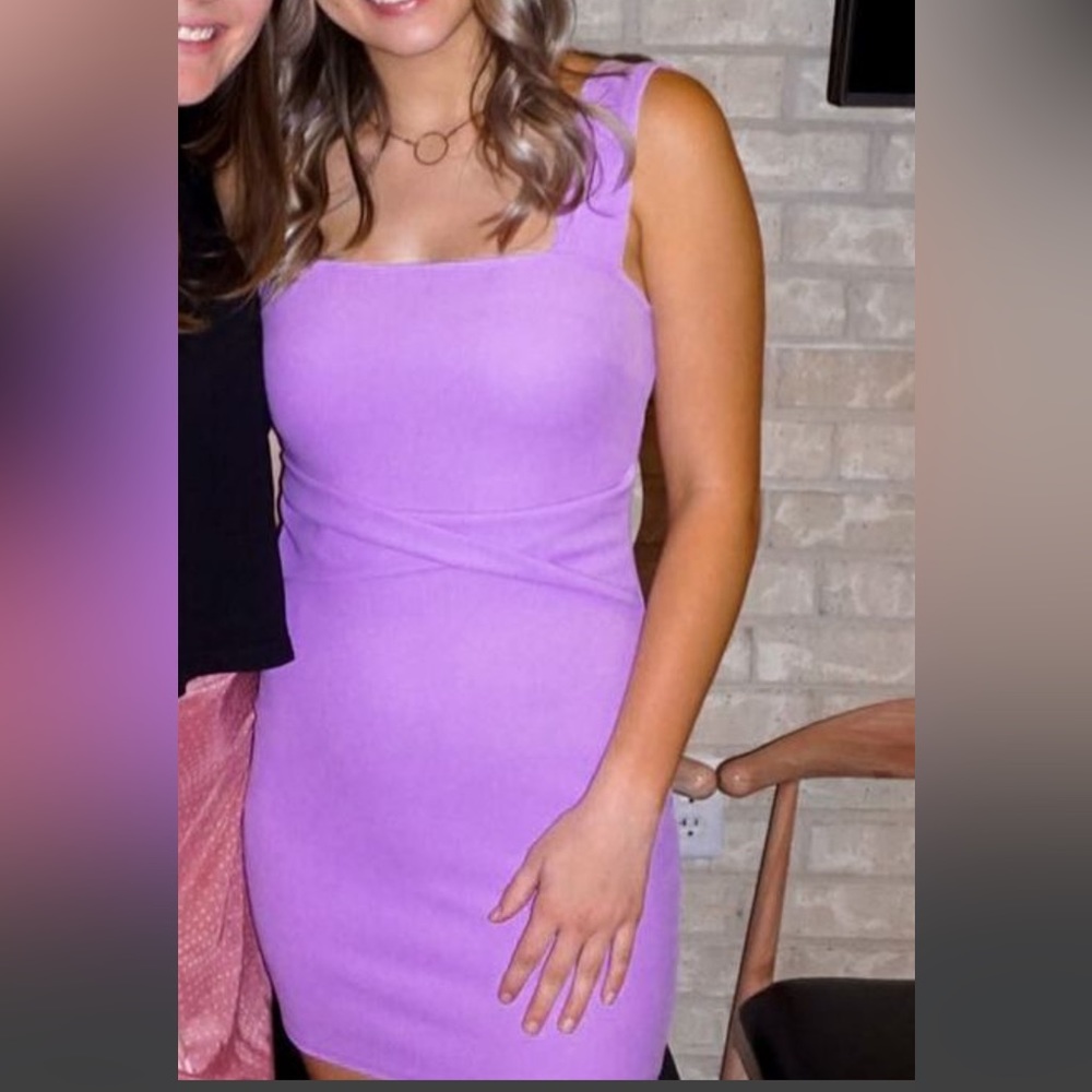 Super pretty purple mini casual dress from Blu Spero